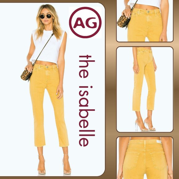 AG Isabelle Jeans in Sulfur Golden Emmer (size 27R) - Picture 1 of 15